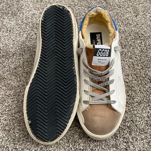 Super-Star with shearling lining and perforated star